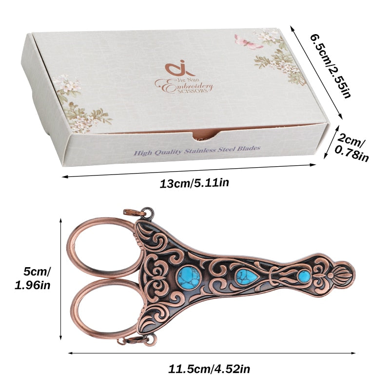 The Royal Tailor's Needlework Scissors Kit With Necklace Holder