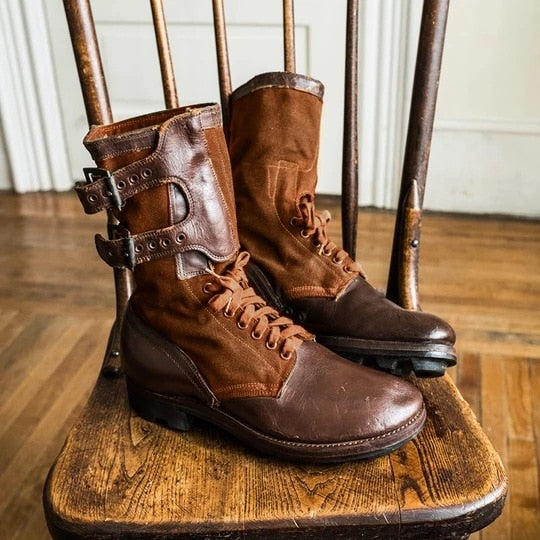 Steampunk, Pirate or Viking Cosplay Faux Leather Boots