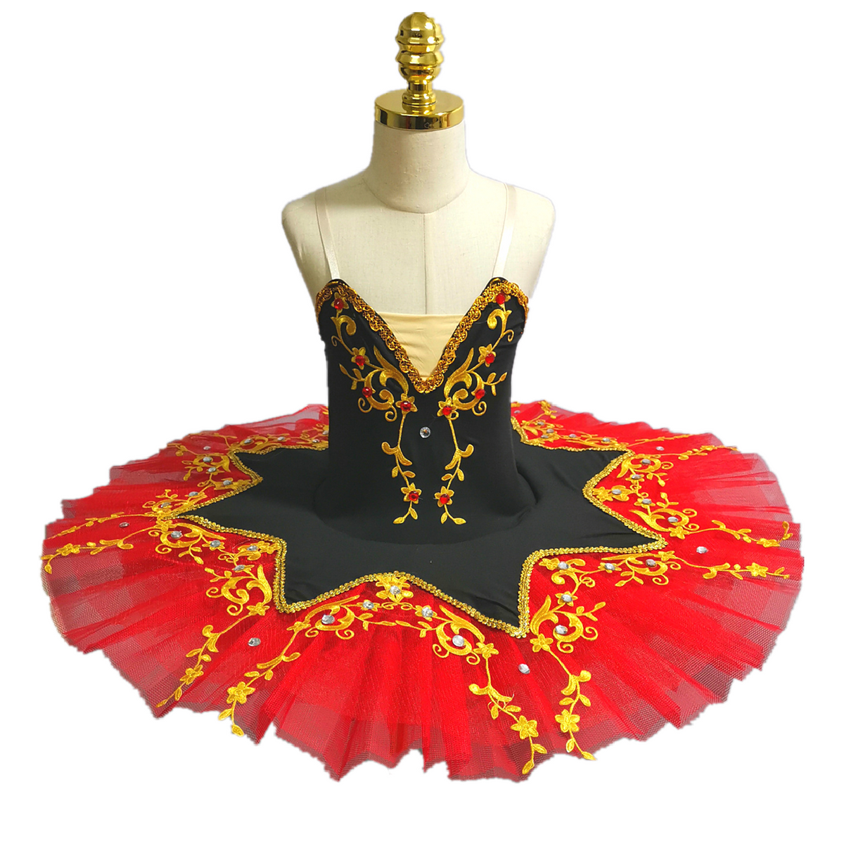 Velvety Top Embroidered Ballet Tutus Kids and Adult Ballerinas