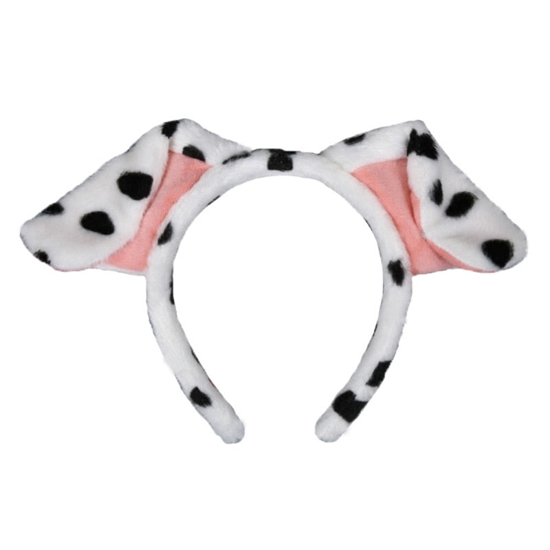 Plush Animal Ears Headband Costume Prop