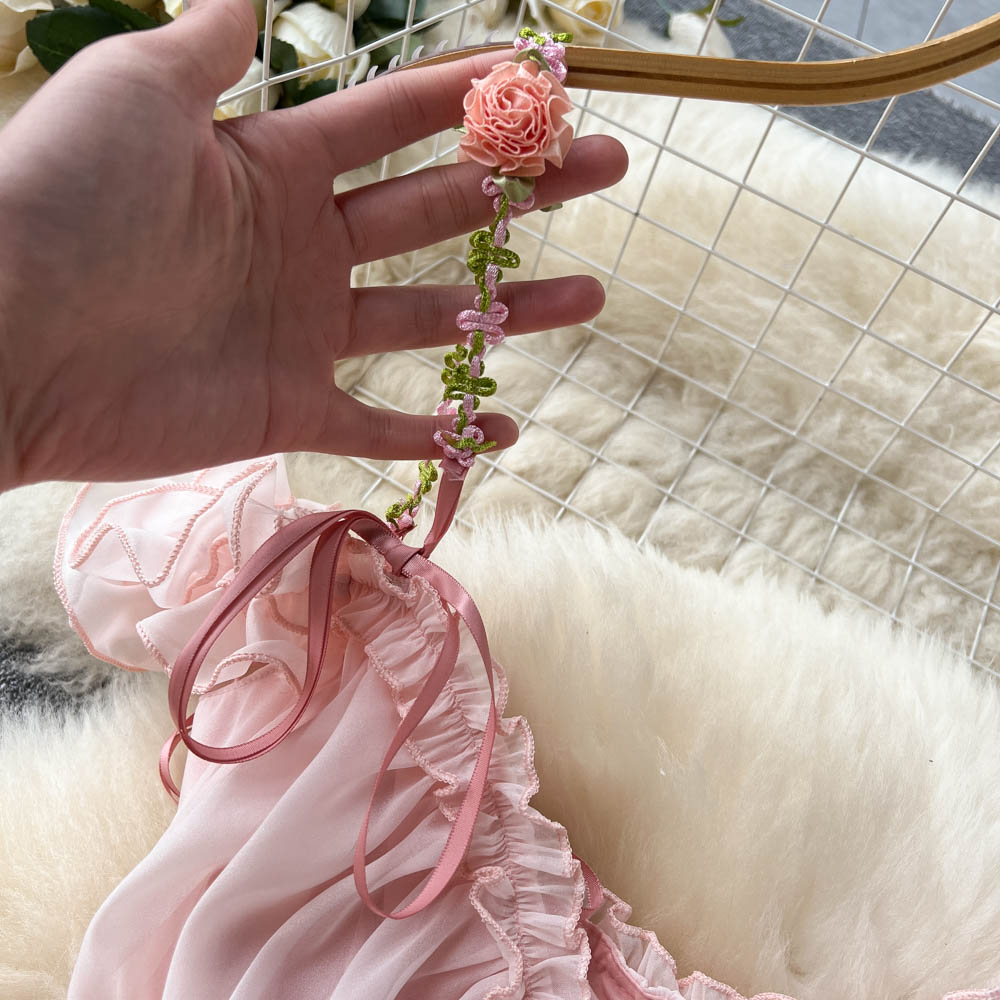 Spring Fae Pink Garden Party Dress
