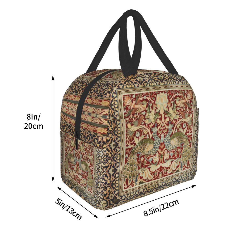 William Morris Print Thermal Insulated Lunch Bag