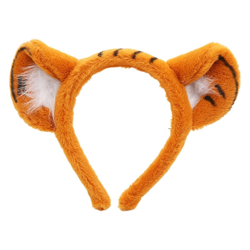 Plush Animal Ears Headband Costume Prop