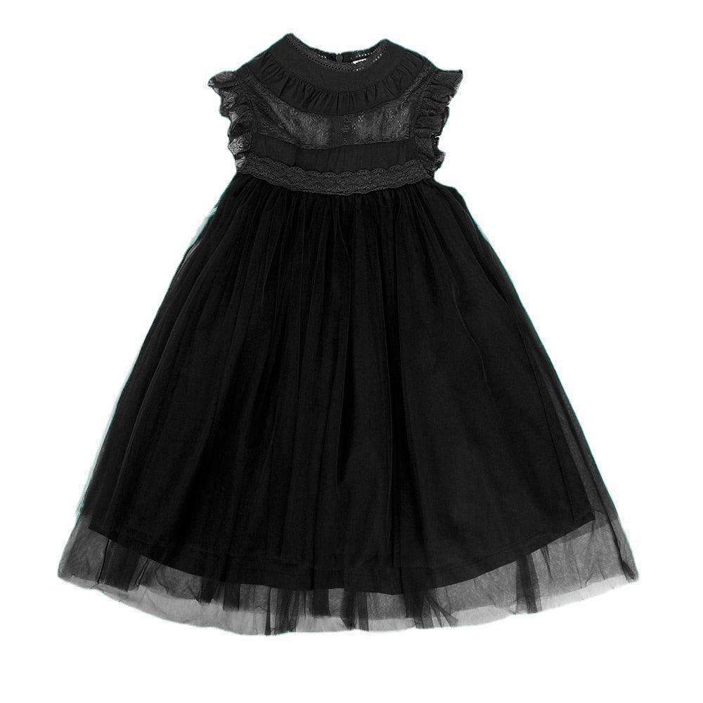 Girls Summer Flower Tulle Lace Dress Photoshoot Dress