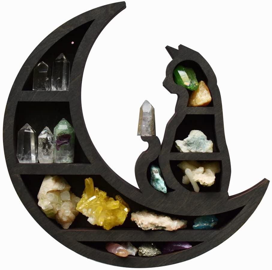 Wooden Crystal Display Shelves