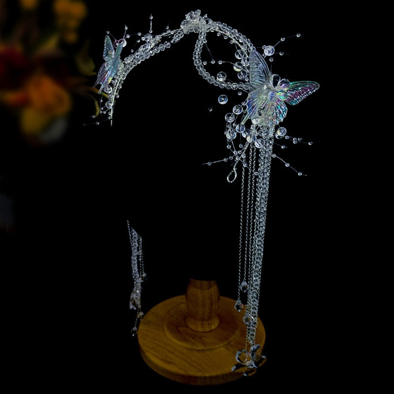 Mermaid Headdress Water Effect Transparent Crystal Headwear