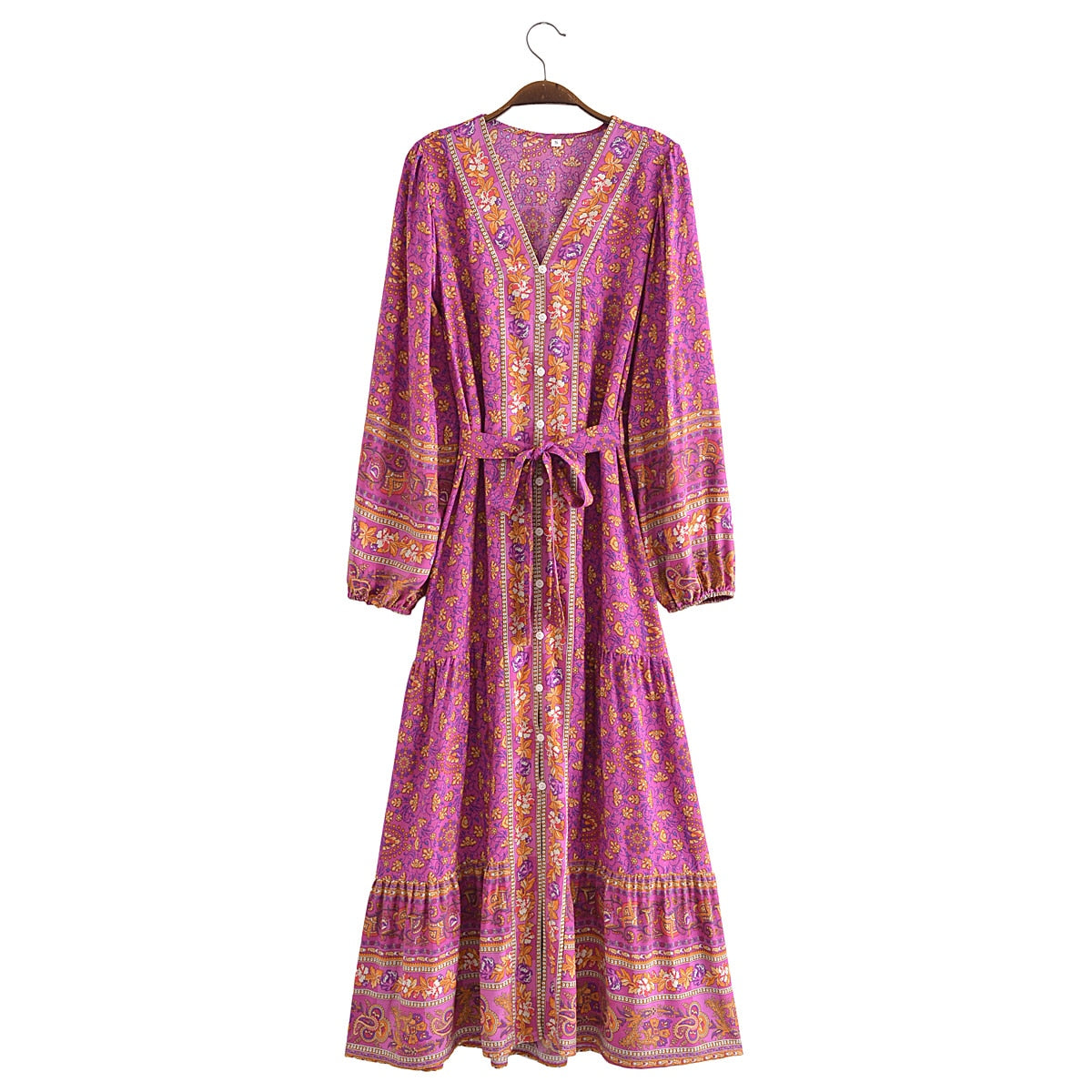 River Moss Boho Maxi Dress