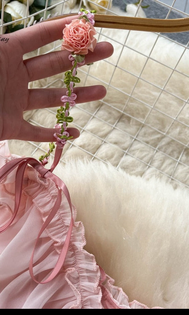 Spring Fae Pink Garden Party Dress
