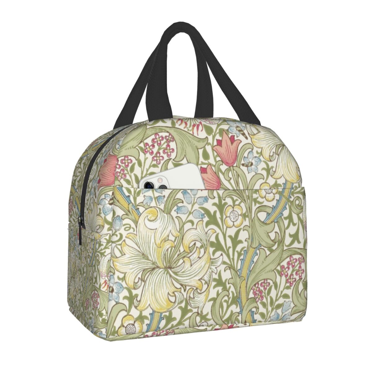 William Morris Print Thermal Insulated Lunch Bag