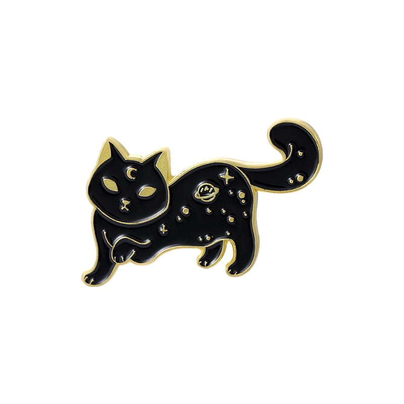Halloween Cats Enamel Pins
