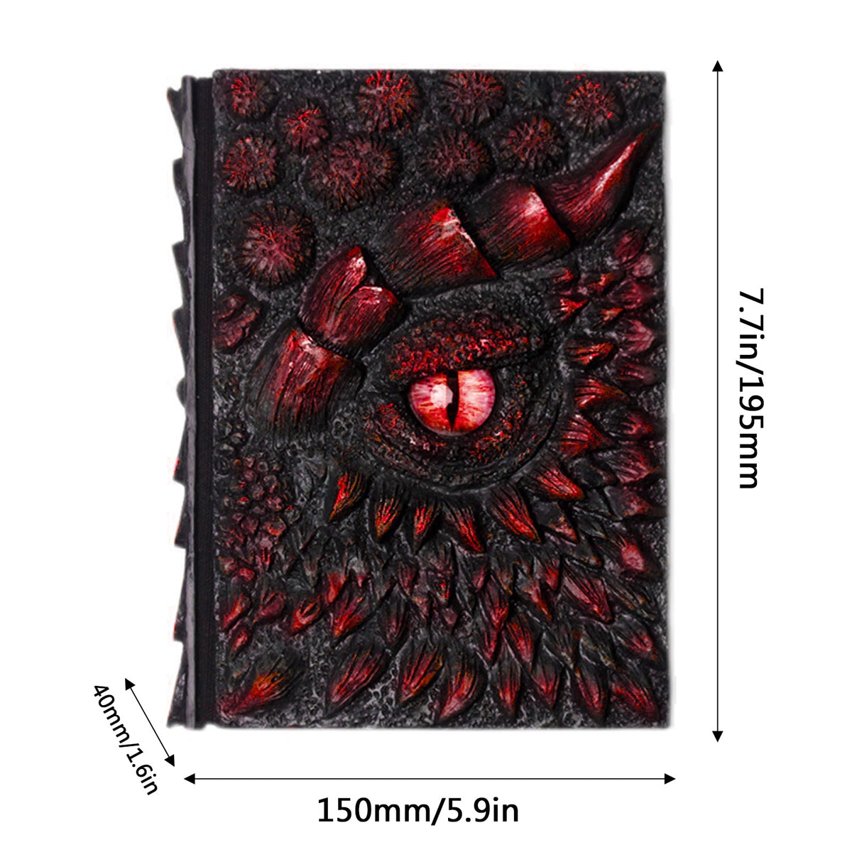 Dragon's Eye Embossed Resin Notebook A5 Journal