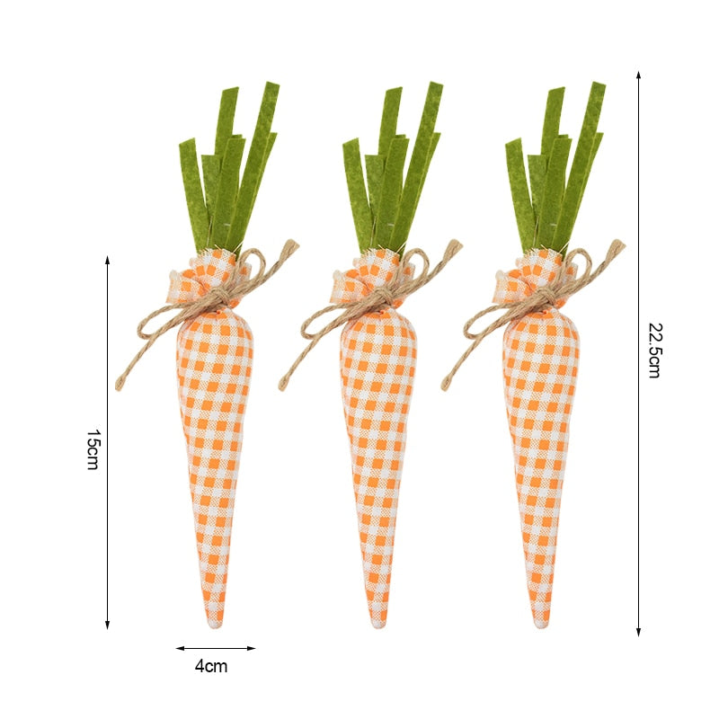 Easter Cotton Carrots Decoration Gifts