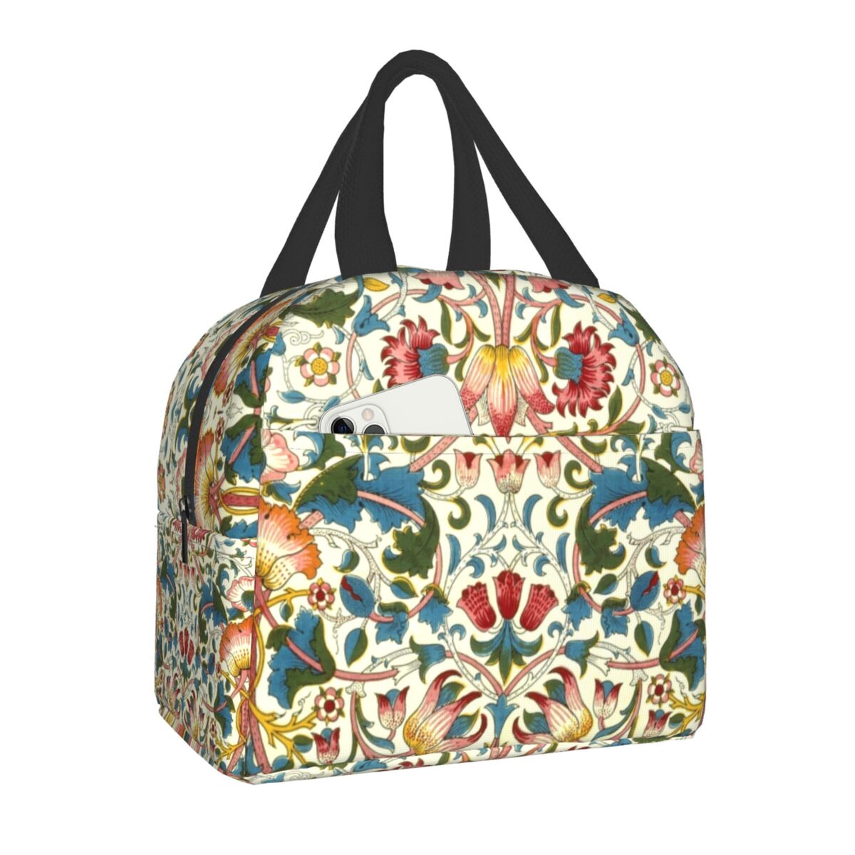 William Morris Print Thermal Insulated Lunch Bag