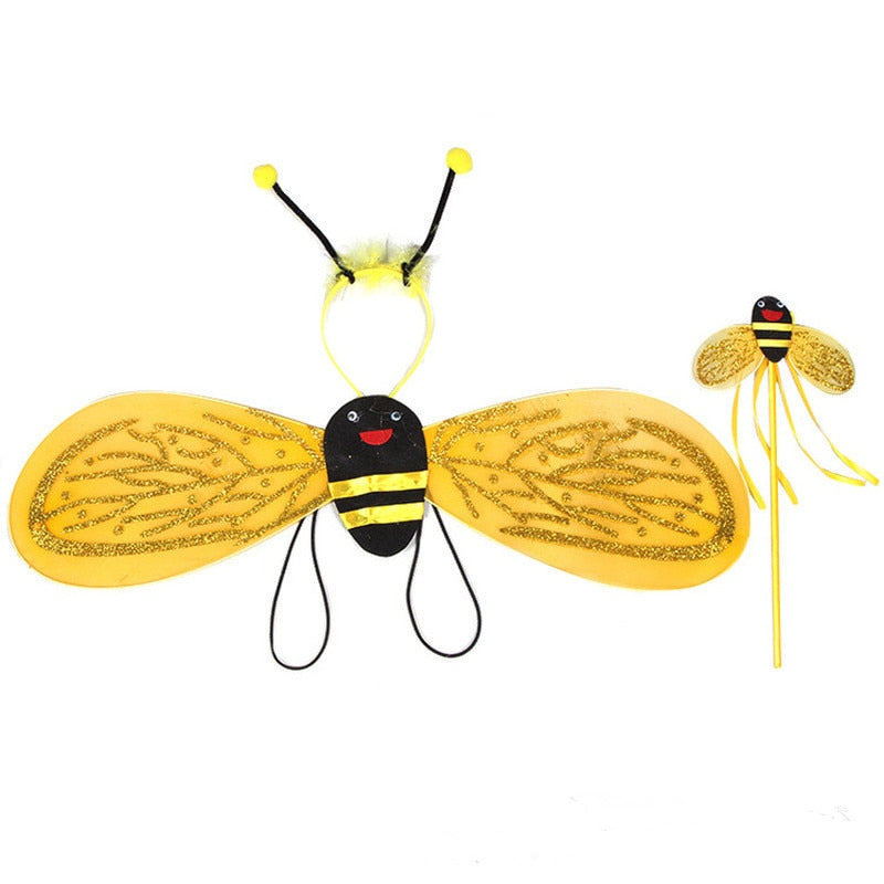 4 Piece Sets Bumble Bee & Ladybug Costumes for Kids