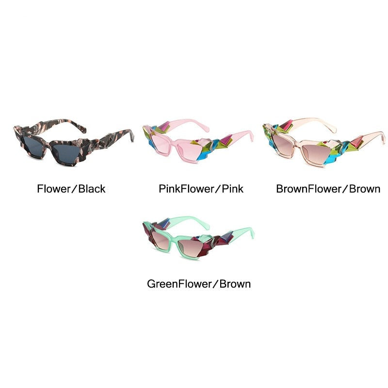 Franny's Fragmented Cat eye Sunglasses