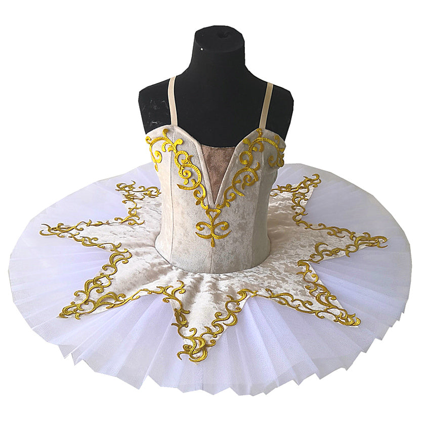 Velvety Top Embroidered Ballet Tutus Kids and Adult Ballerinas