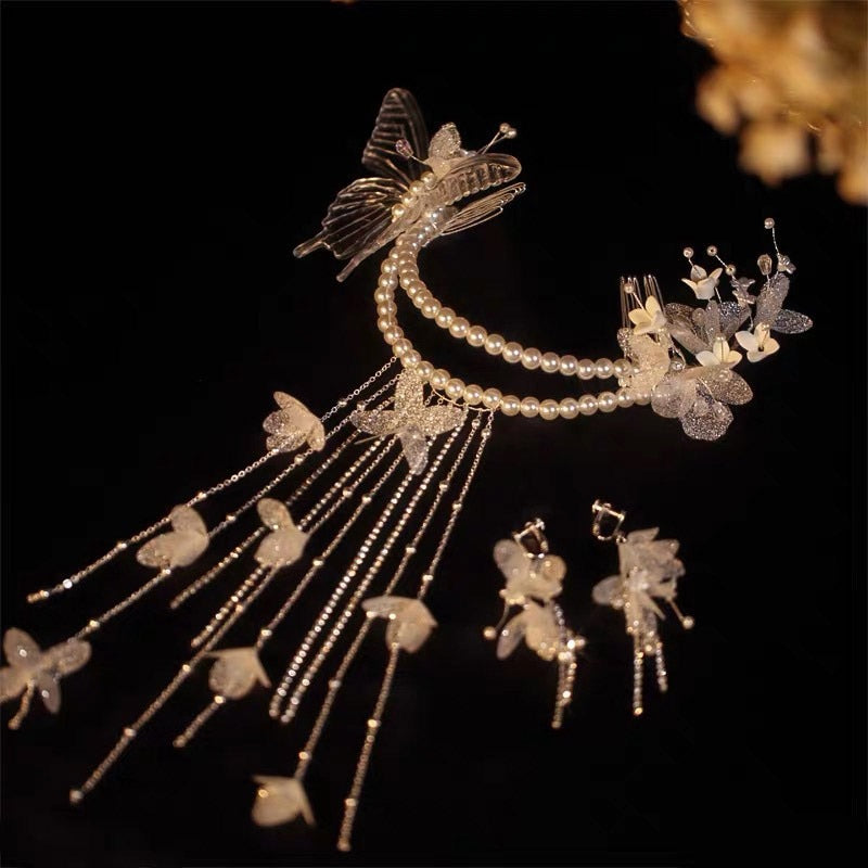 Mermaid Headdress Water Effect Transparent Crystal Headwear