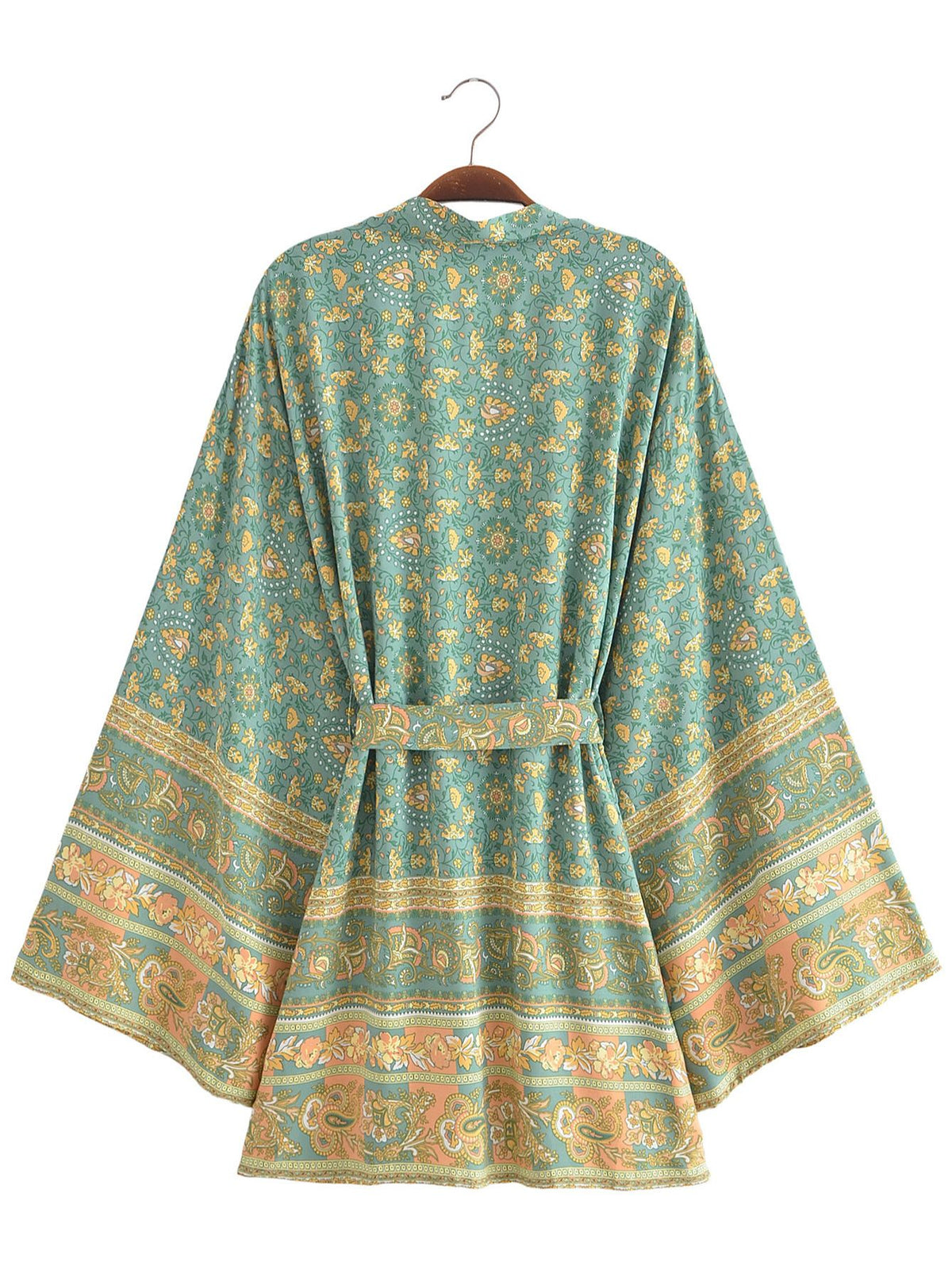 River Moss Boho Short Kimono