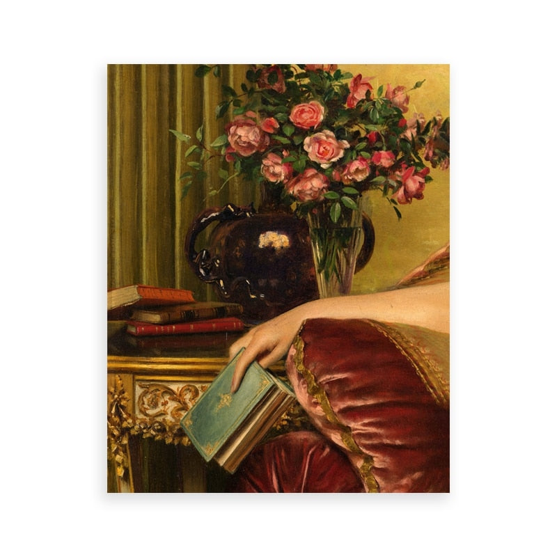 Crowned Portrait Altered Art Prints Vintage Poster Eclectic Gallery Wall Art Canvas