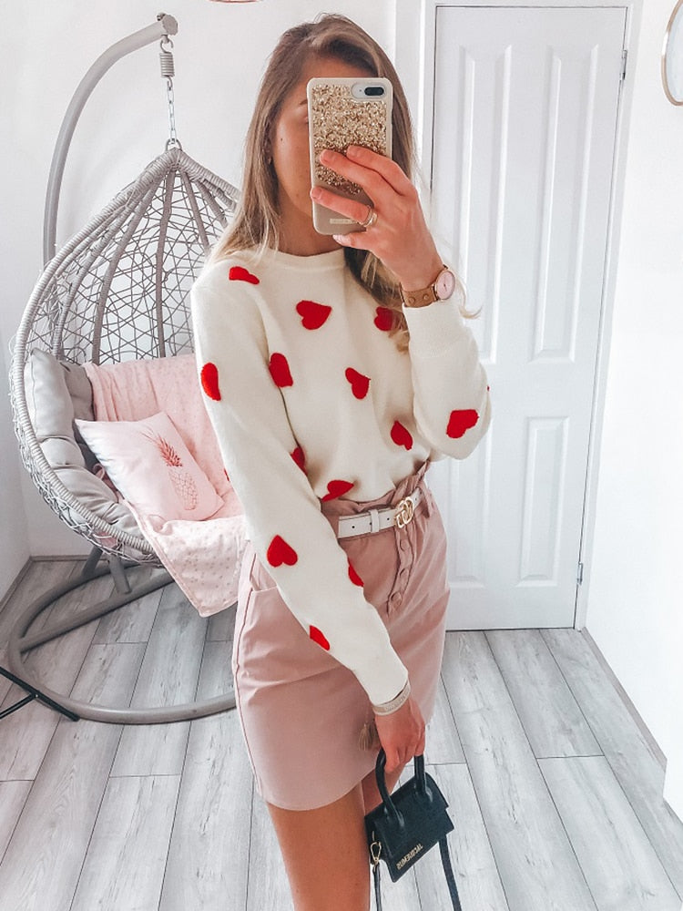Love Confetti Heart Sweater