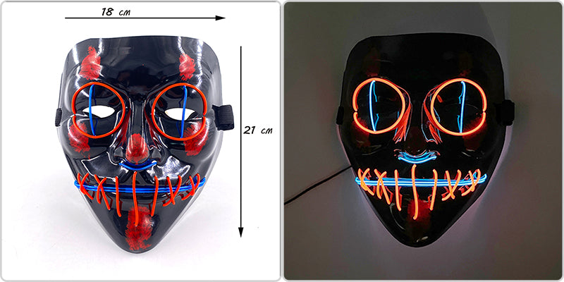 Glowing Cosplay LED Joker Masks