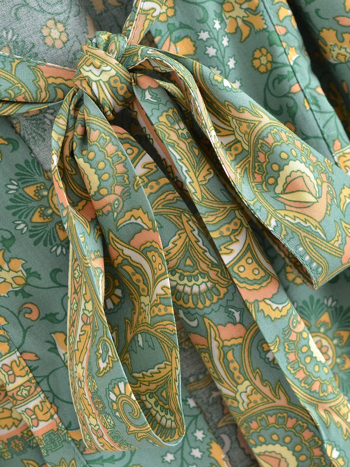 River Moss Boho Short Kimono
