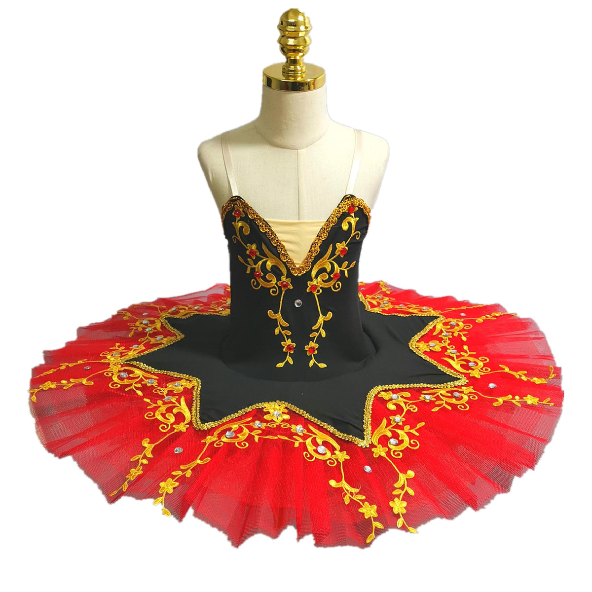 Velvety Top Embroidered Ballet Tutus Kids and Adult Ballerinas