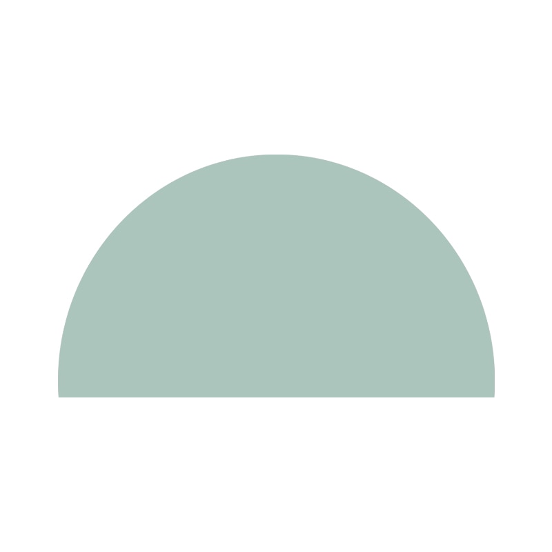 Half Circle Removable Peel and Stick Wall Sticker Wall Decal