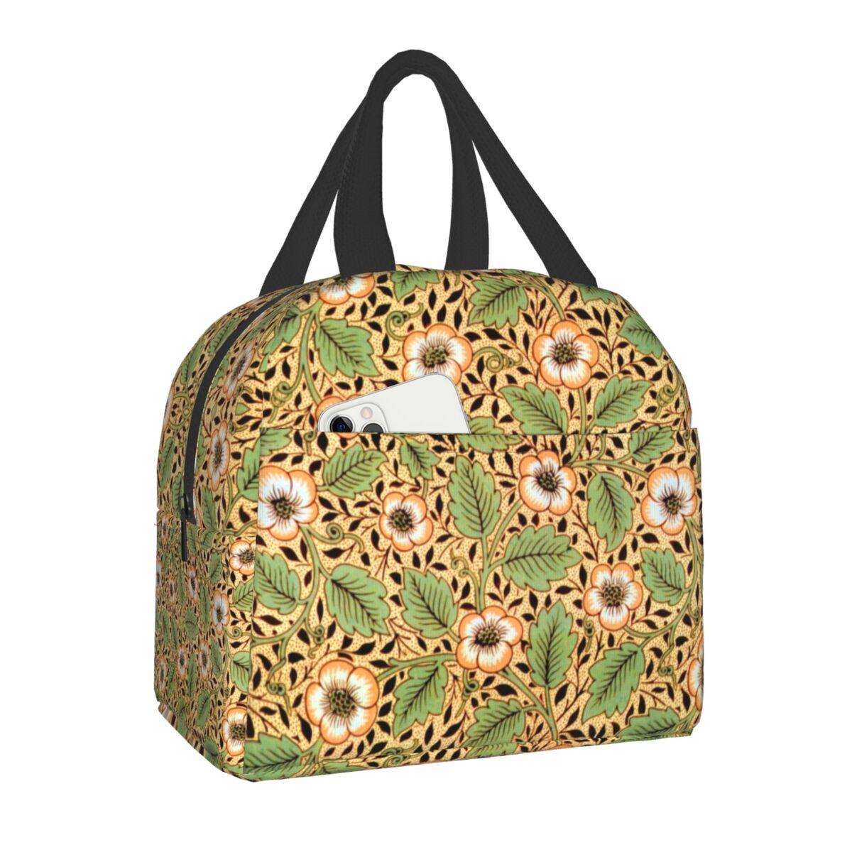 William Morris Print Thermal Insulated Lunch Bag