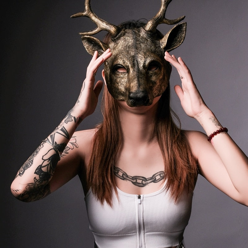 Deer Mask 3D Animal Masks PU Foam Cosplay
