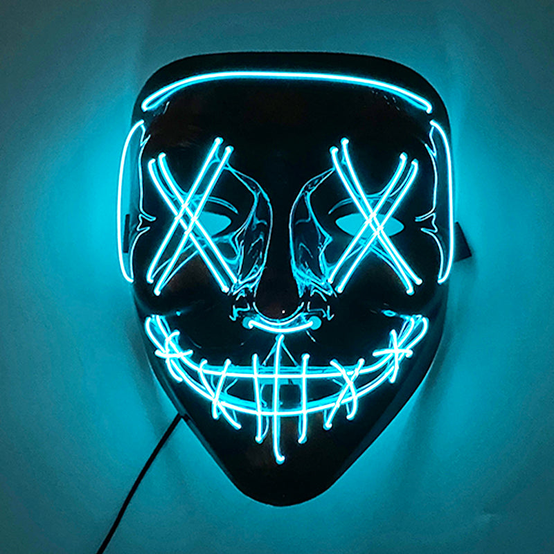 Glowing Cosplay LED Joker Masks