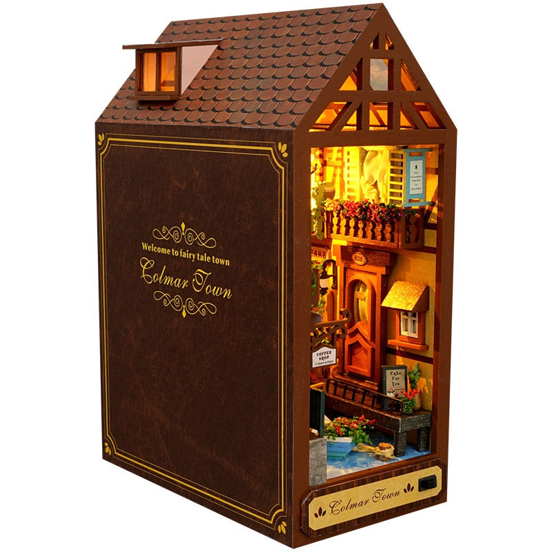 Firefly Forest DIY Kit Book Nook Dollhouse Model Wooden Miniature House with Furniture
