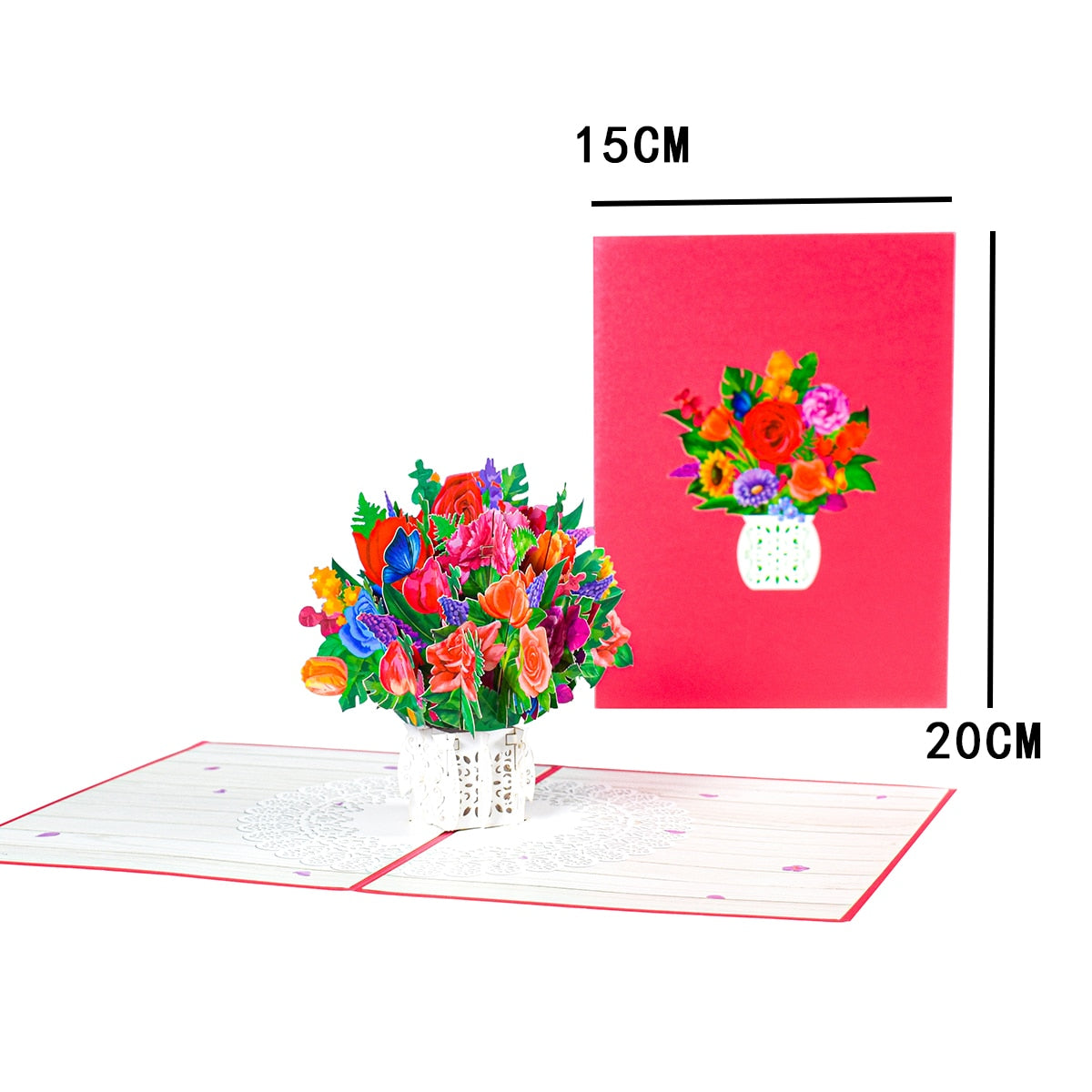 Pop-Up Flower Card 3D Greeting Card