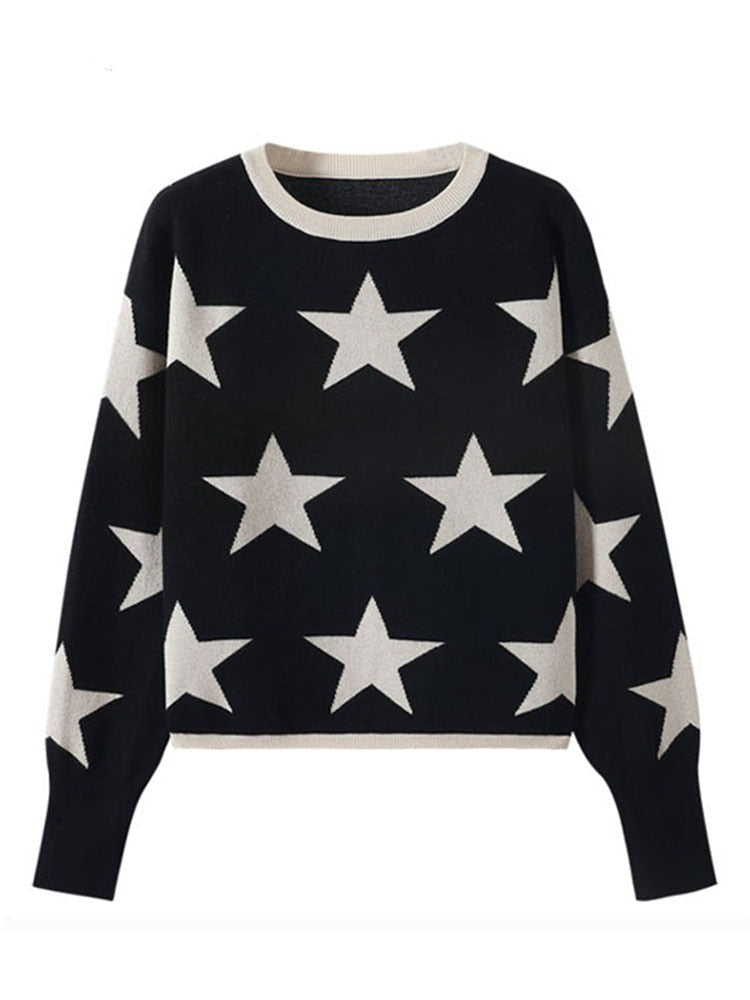 Super Star Pullover Knitted Sweaters