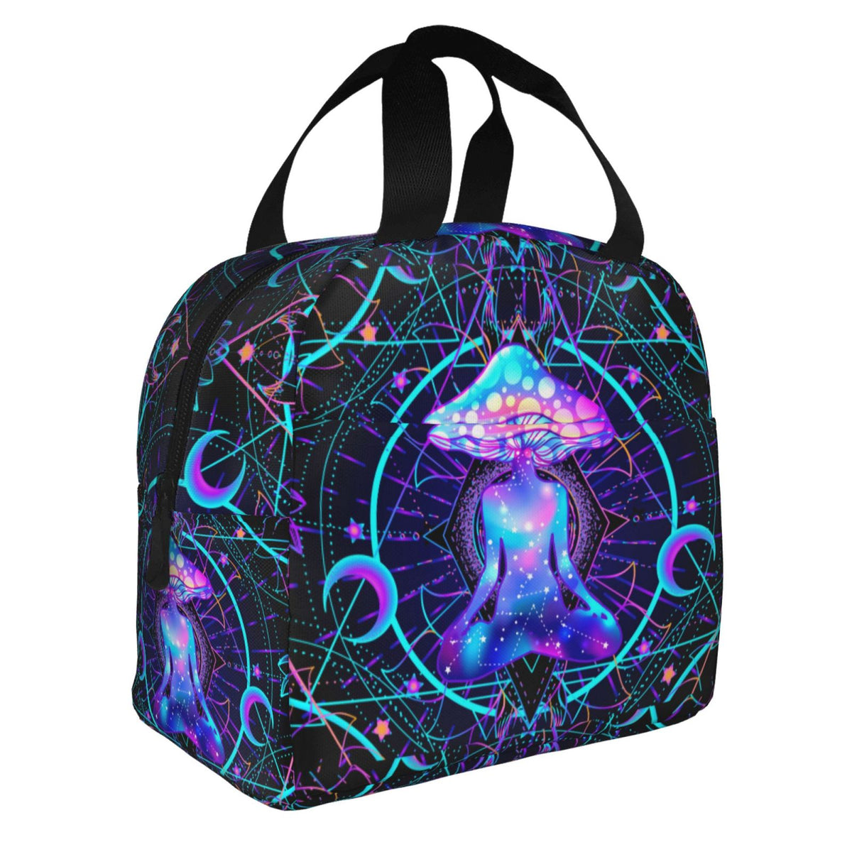 Woodland Mushrooms Lunch Bag Insulated Cooler Lunch Tote Box