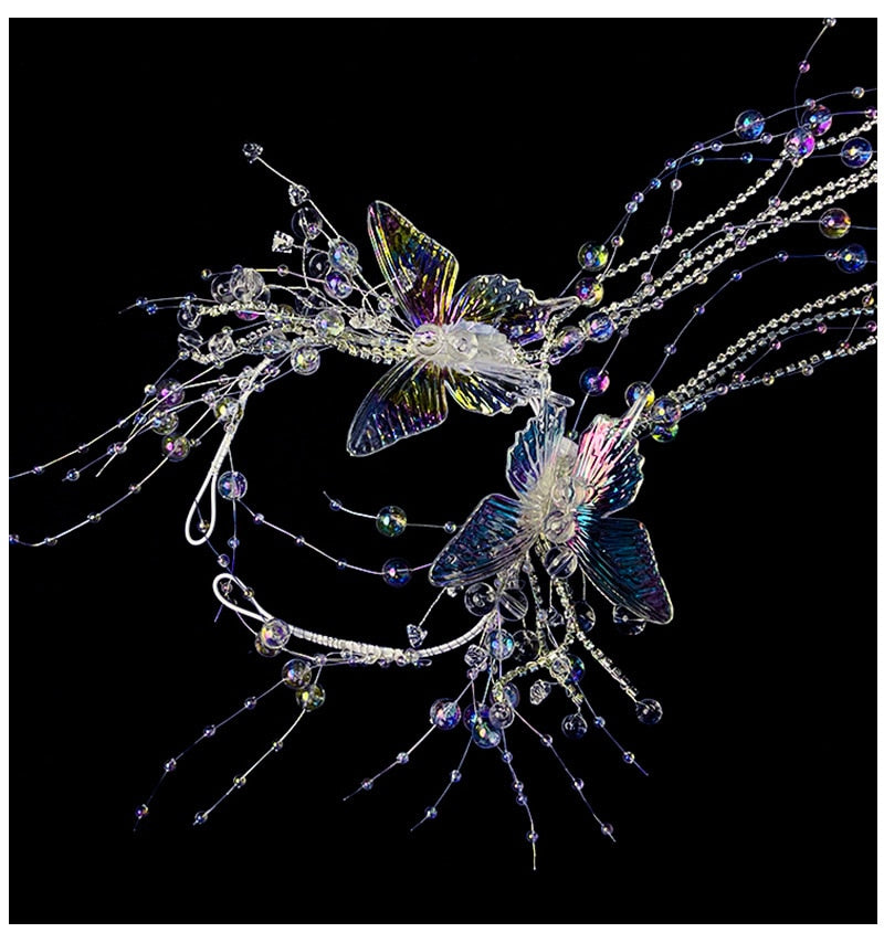 Mermaid Headdress Water Effect Transparent Crystal Headwear
