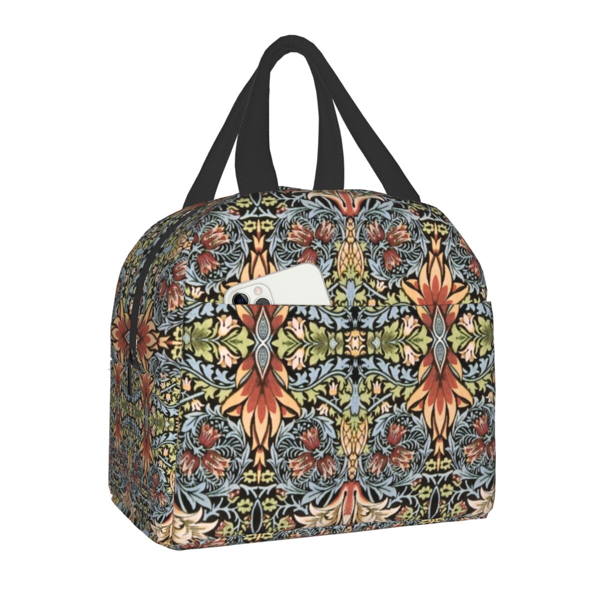 William Morris Print Thermal Insulated Lunch Bag