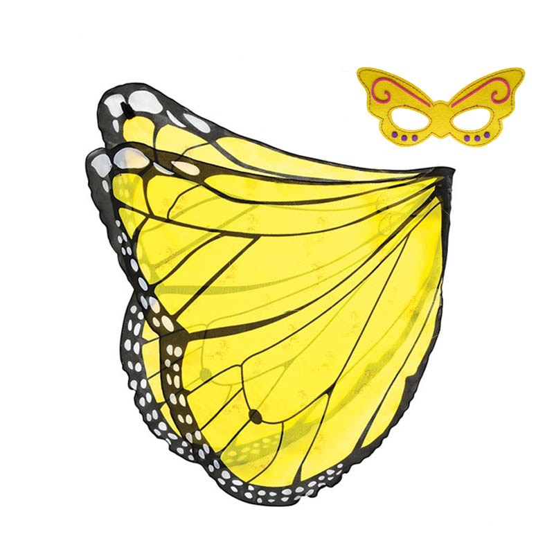 Kids Fairy Butterfly Wings and Masks