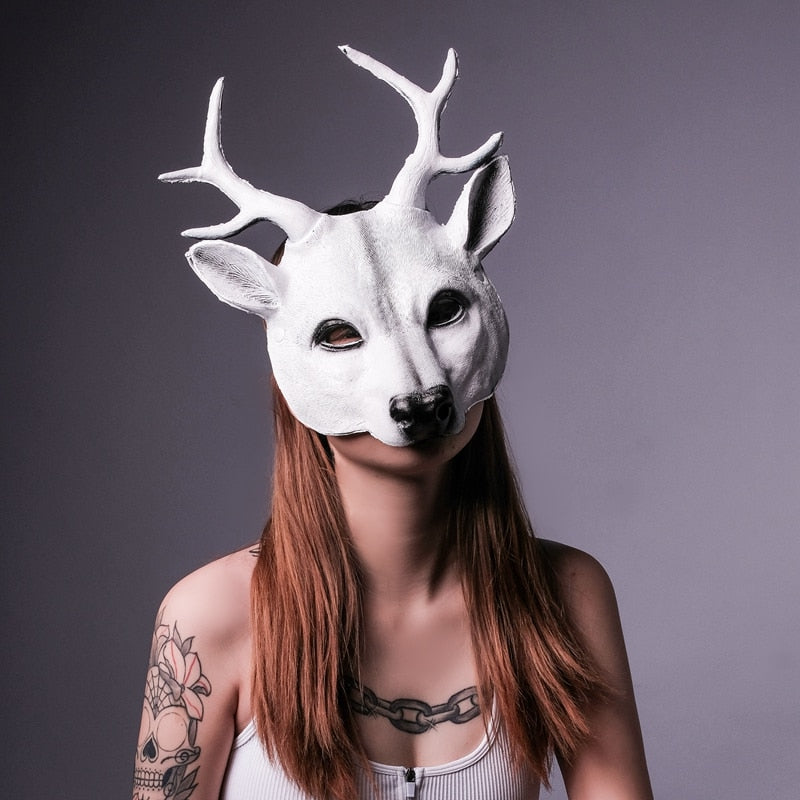 Deer Mask 3D Animal Masks PU Foam Cosplay