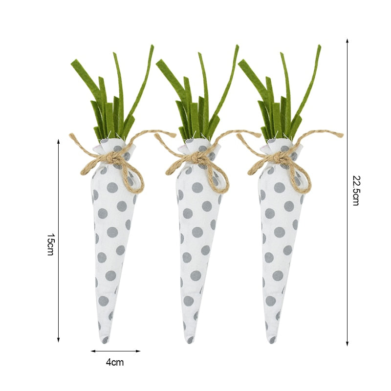 Easter Cotton Carrots Decoration Gifts