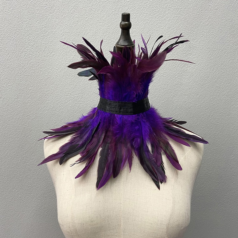 Rooster Feather Choker