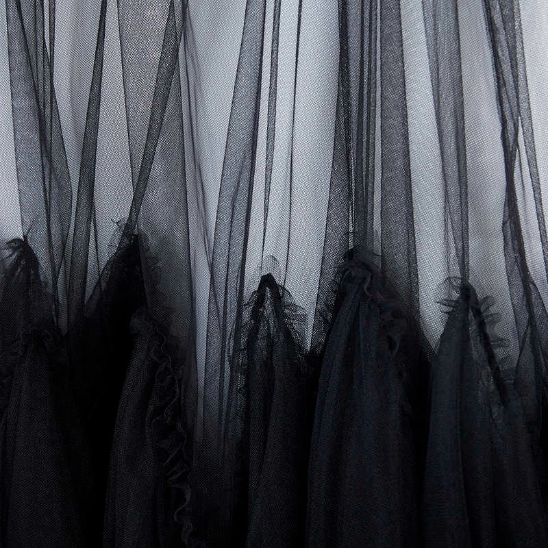 Lydia Tulle Spliced Ruffles Dresses