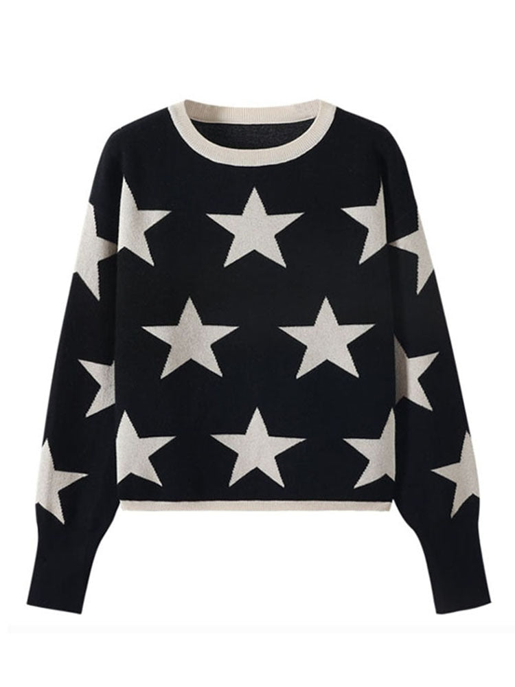 Super Star Pullover Knitted Sweaters
