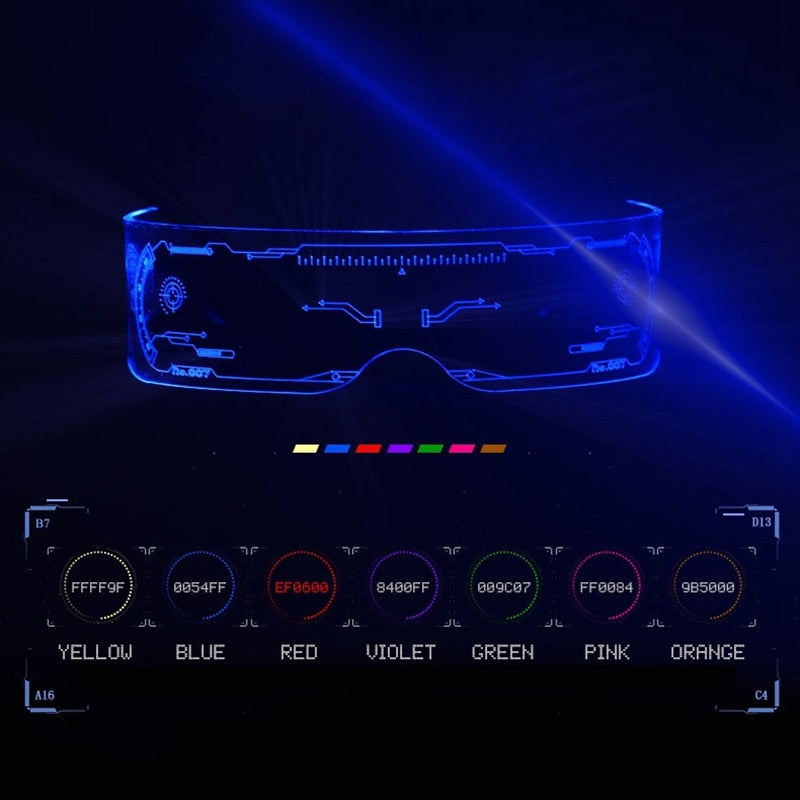Futuro Science Tech LED Luminous Goggles