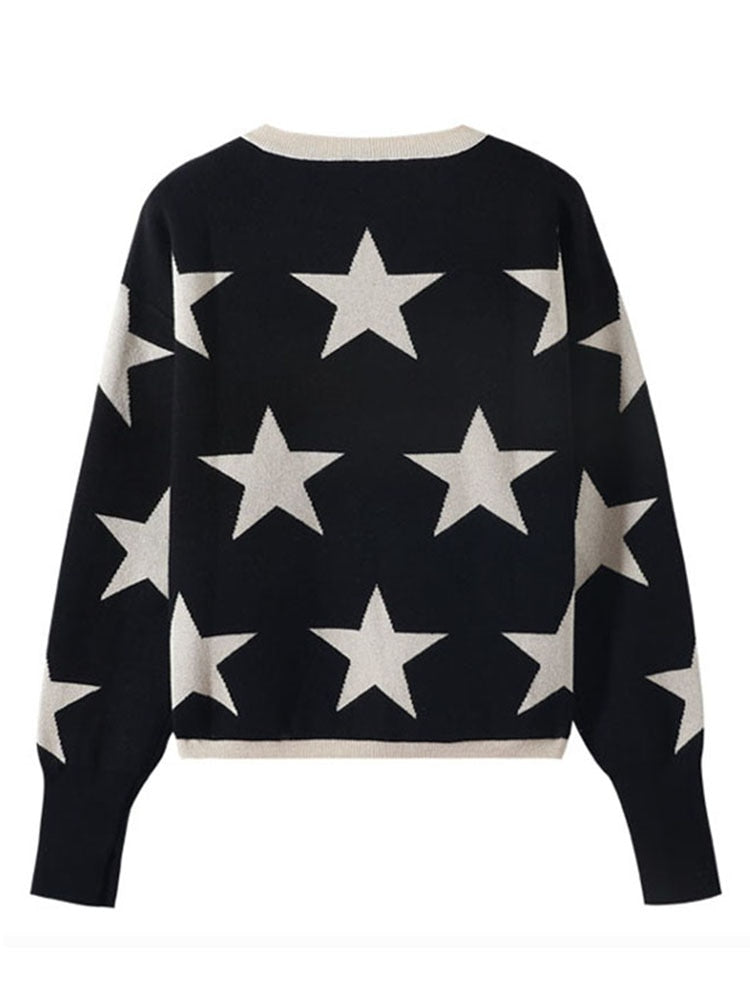 Super Star Pullover Knitted Sweaters