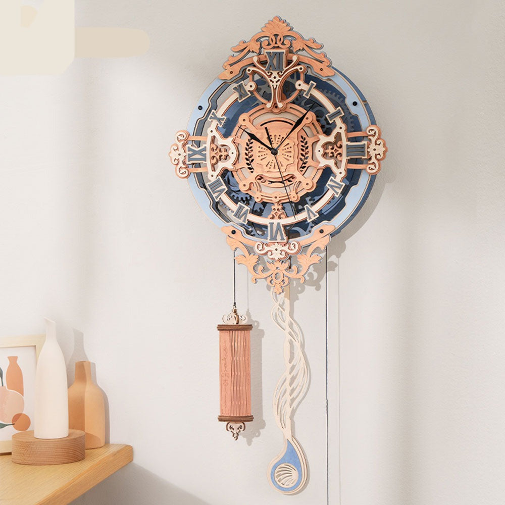 Medieval Carolingian Wall Clock DIY 3D Wooden Model Kit