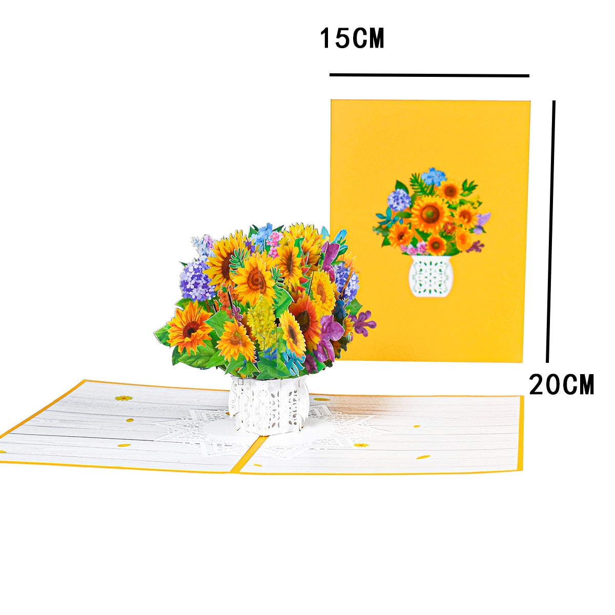 Pop-Up Flower Card 3D Greeting Card