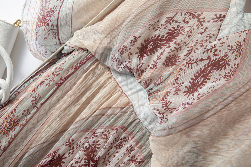 Mulberry Silk Summer Floral Dress