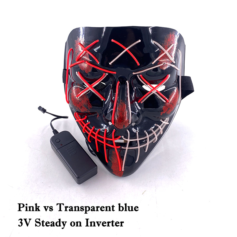 Glowing Cosplay LED Joker Masks