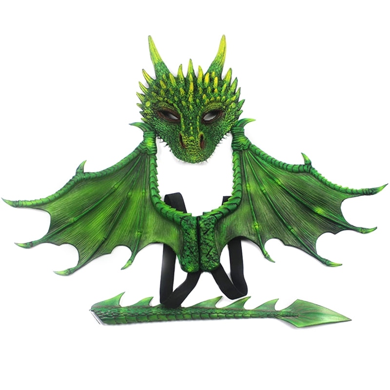 Dragon Mask, Wing and Tail Sets Cosplay Halloween Costumes